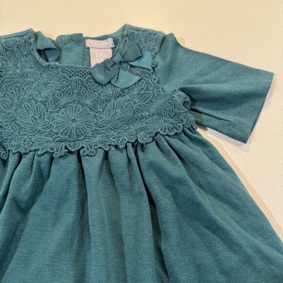 Tahari Toddler Girl 4T Green Winter Dress - Picture 5 of 5